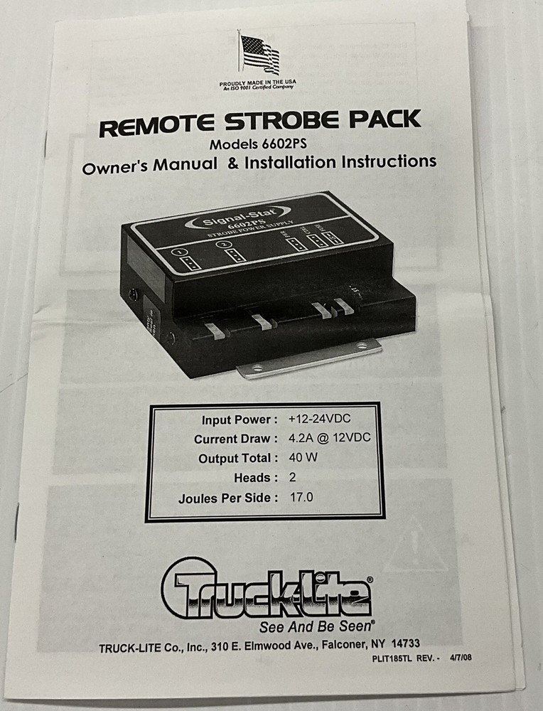 Signal Stat Light Bar Remote Strobe Pack Case Of 10