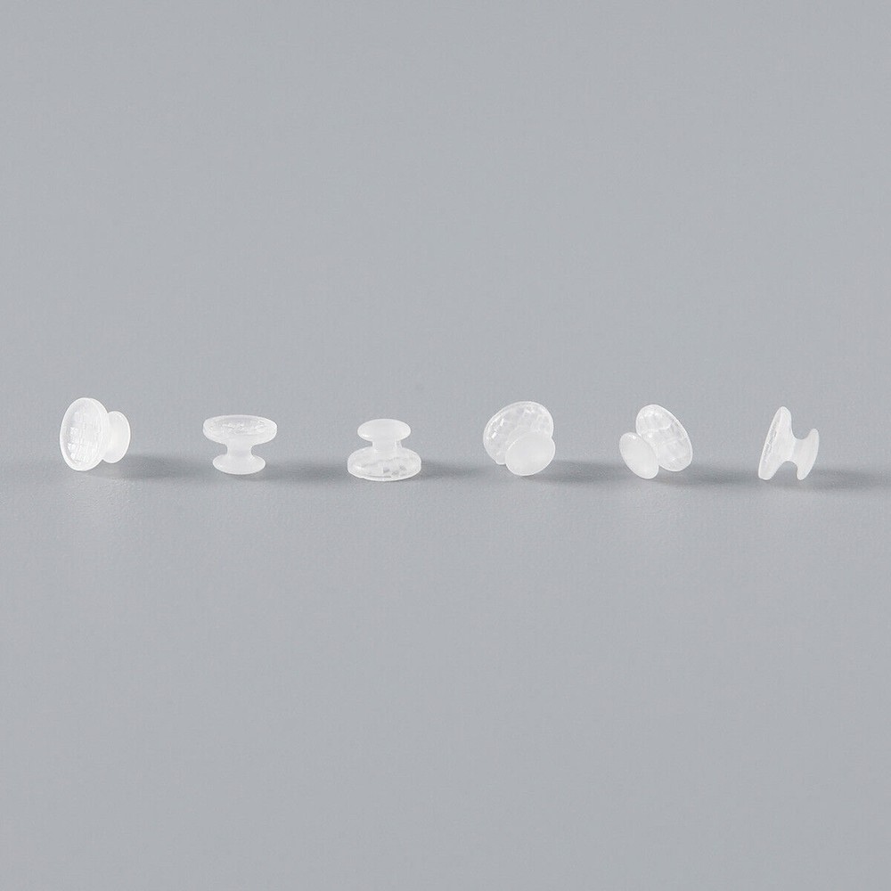 Dental Ortho Clear Ceramic Lingual Buttons Round/Round with Hook/Rectangular