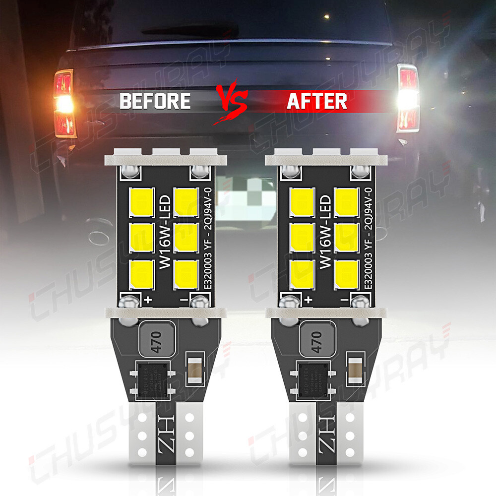 Error Free White 921 LED Reverse Backup Light Bulbs For 2007-2013 BMW X5 E70