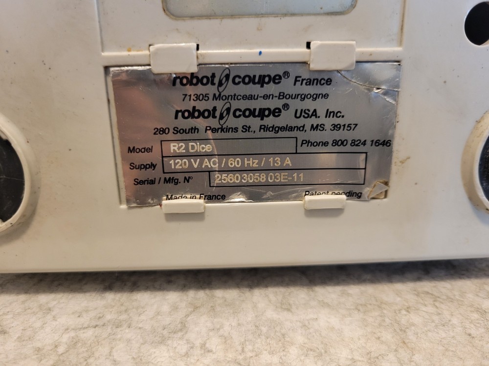 Used Robot Coupe R 2 DICE Food Processor Power Base