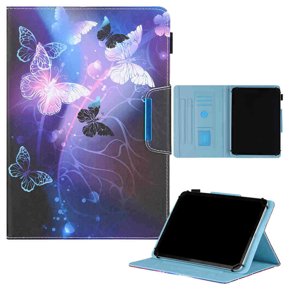 Universal Various 10.1" 9.7" 8" 7" Android Tablet Folio Stand Leather Case Cover