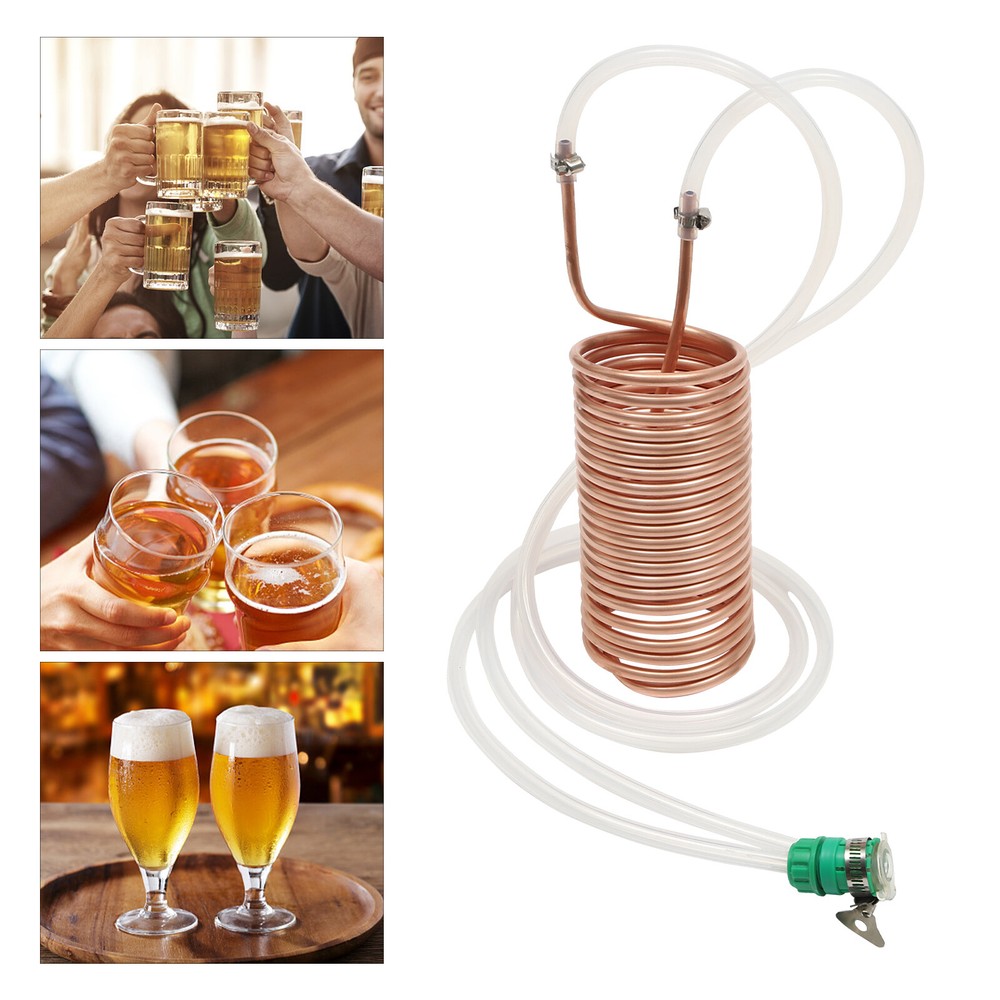 Copper Immersion Wort Chiller for Homebrew - Food-Grade & Efficient Cooling