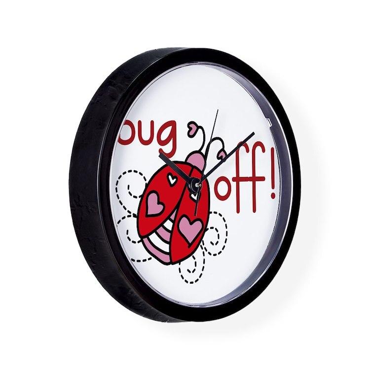CafePress Bug Off 10" Wall Clock (1148517613)