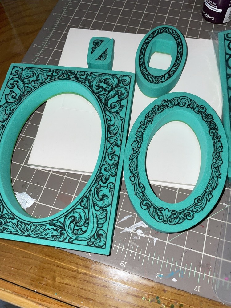 Foam Rubber Stamp Set -Borders Corners