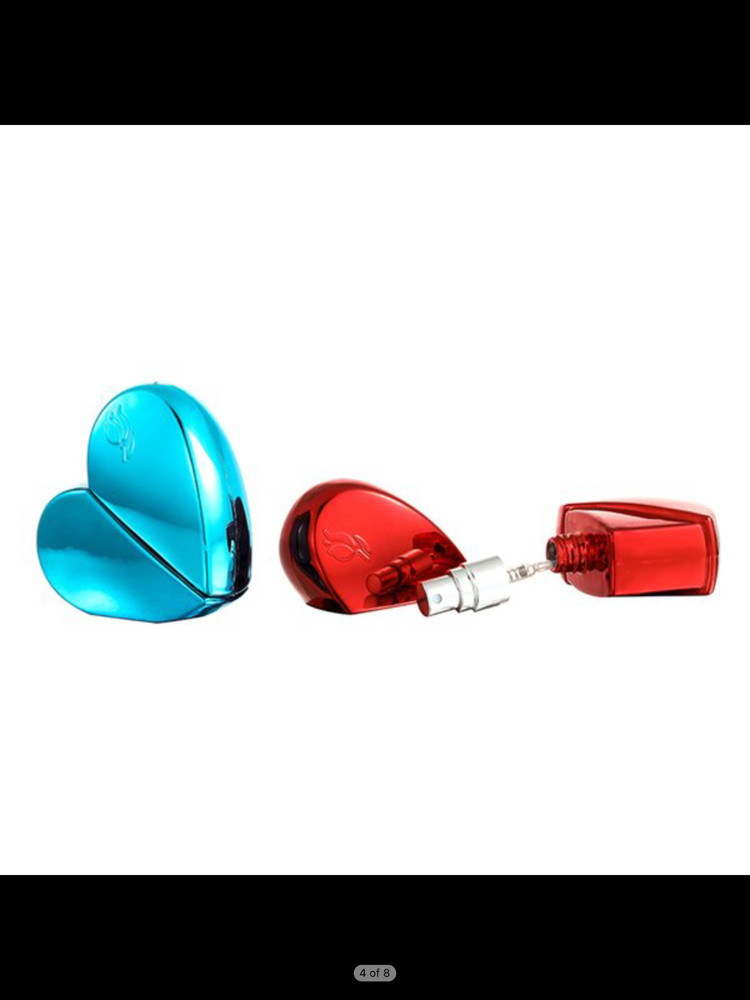 12 Pack, 25ml Heart Shaped Spray Perfume Bottle, EMPTY Bottles