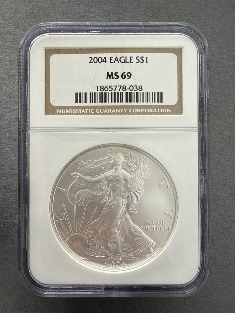 2004 American Silver $1 Eagle NGC MS 69