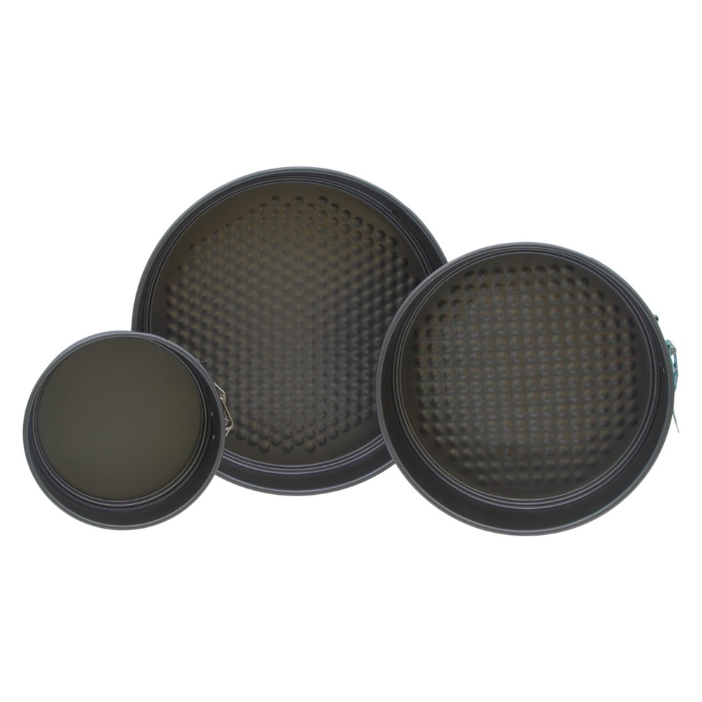 Smart Home 3pc Non Stick Spring Form Cake Pan Set