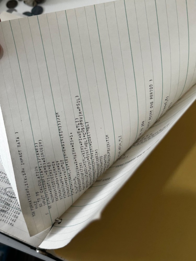 Satellite Tracking Antenna Trajectory Calculation Ephemera HP 9820 Program Notes