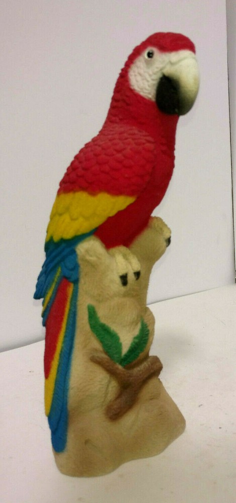 Parrot Sand Sculpture Figurine 9" Tall