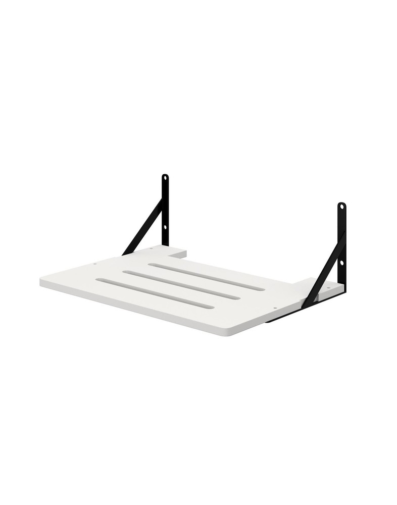 Black White Small Mini Projector Shelf for Wall, Cable Box / Router Shelf,Flo...