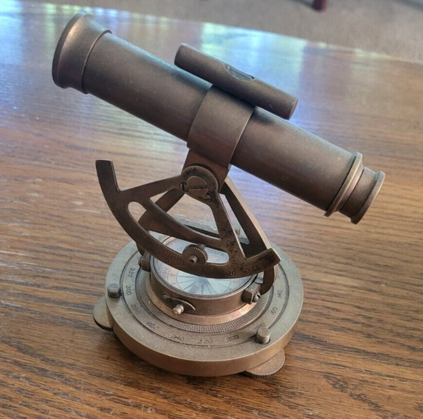 Telescope  Style Brass Binocular 4" Base, 5 1/2" Tall