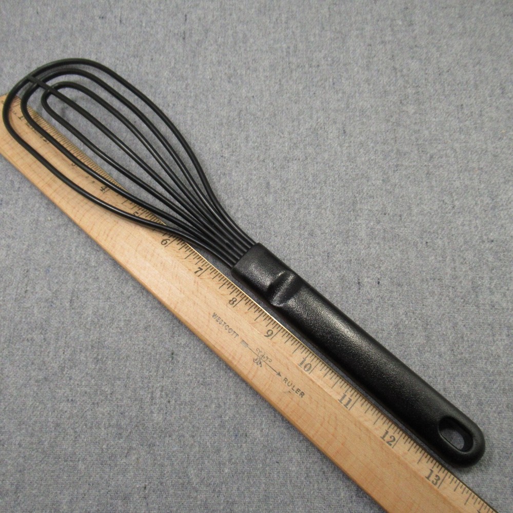 Calphalon Flat Whisk 13-1/4" Black Nylon 400 Degrees