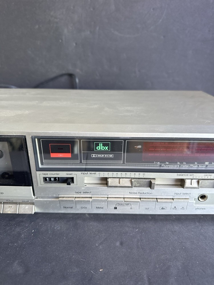 Technics RS-B18 Stereo Cassette Deck DBX Dolby B/C – Powers On, Sound Weak