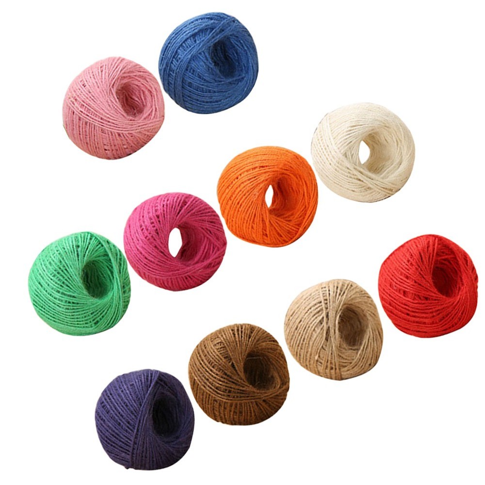 10 Pcs 25 M Thick Jute Twine Rope Decorative Packaging String