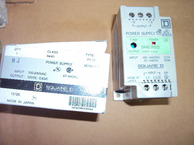 SQUARE D 8440PS12 POWER SUPPLY 12vdc