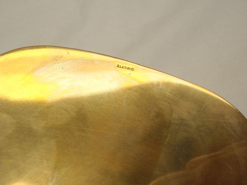 VTG Dirigold Dirilyte Bread Serving Tray Center Piece Compote Dish Plate Platter