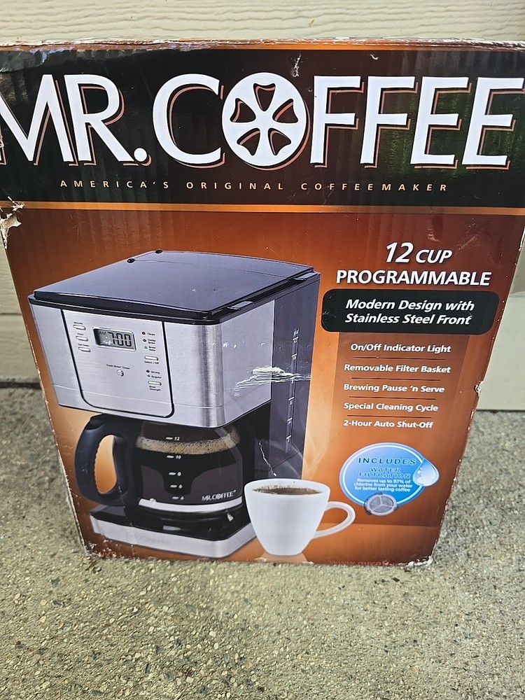 2010 MR. COFFEE 12 Cup Programmable Maker. JWX31 Open Box