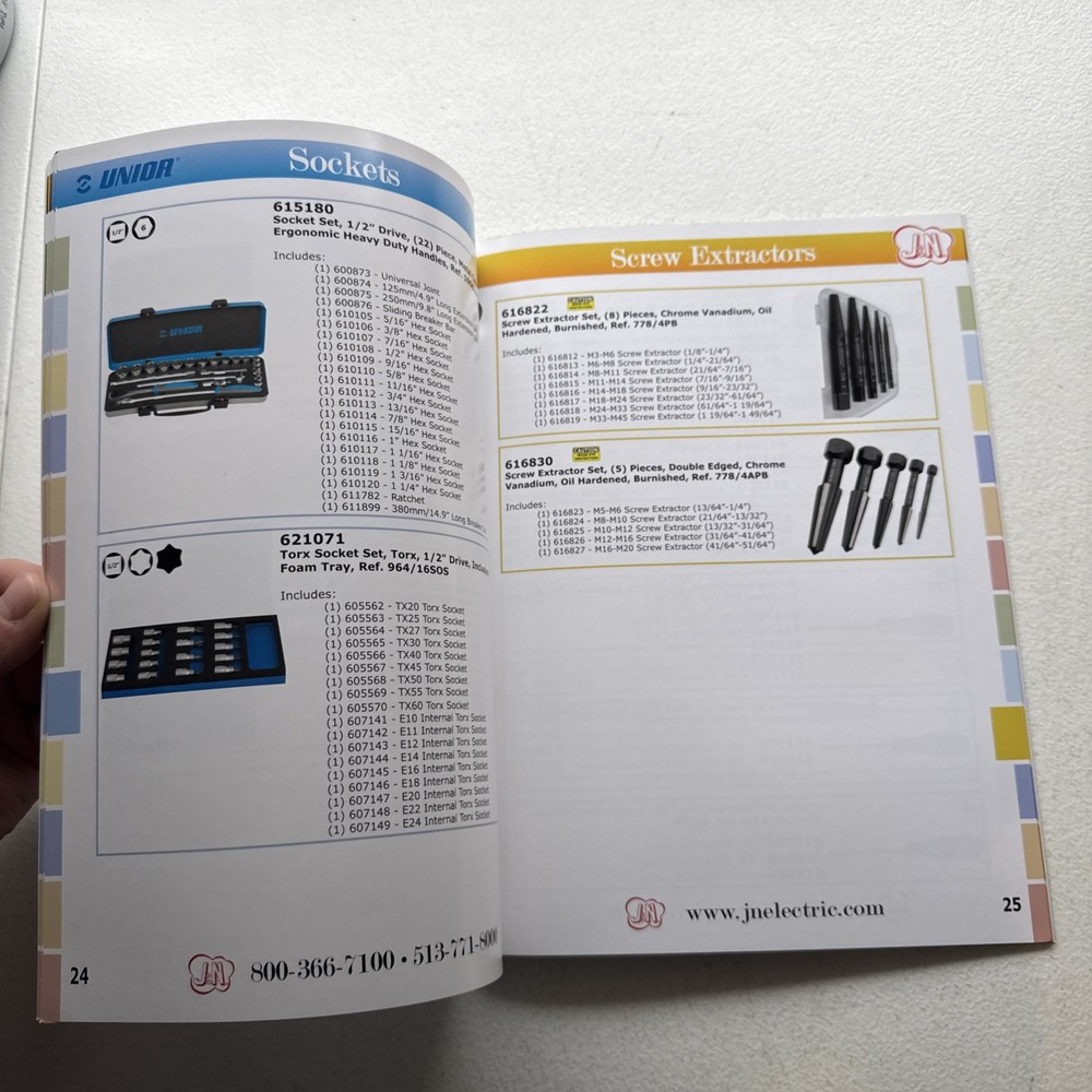 Unior Distributed By J&N Hand Tools Catalog 2011