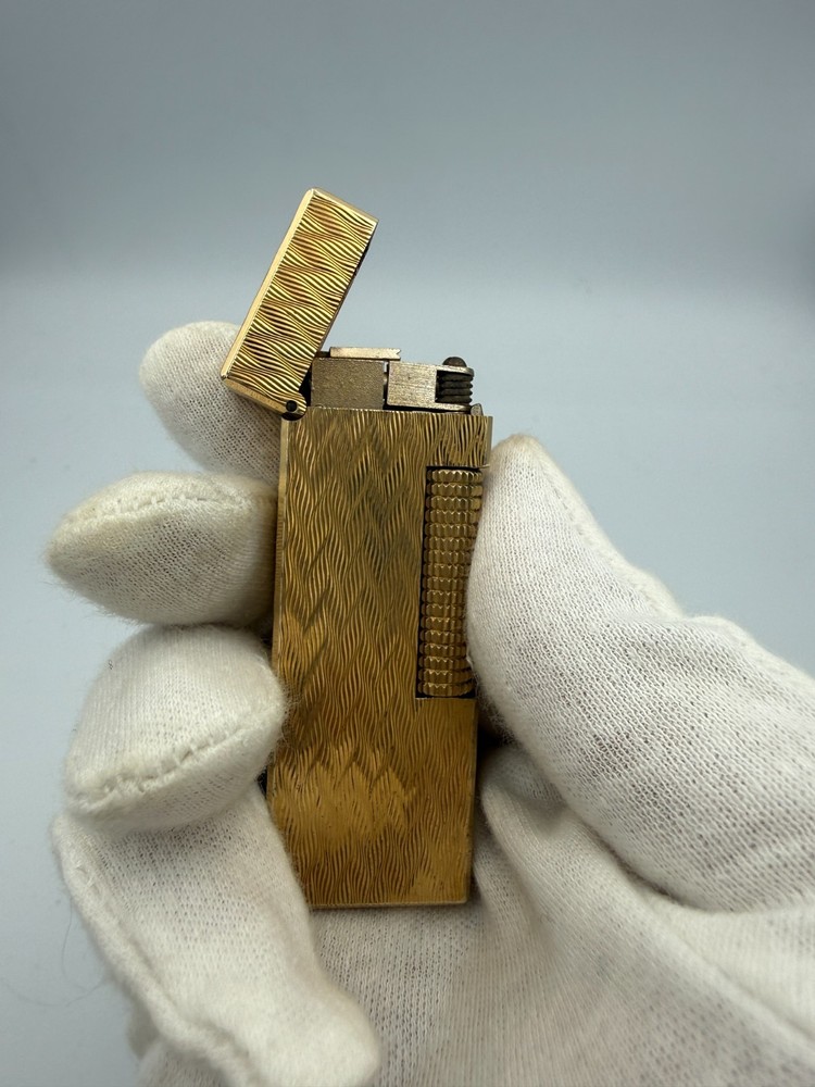 Mint Working Dunhill Gas Lighter Gold with box