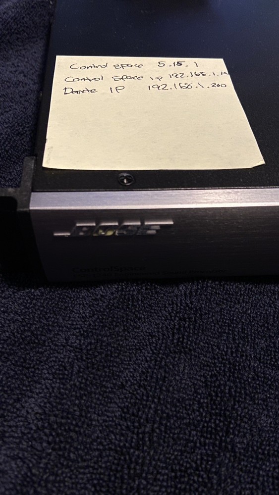 Bose ControlSpace Engineered Sound Processor ESP-1240 with Dante Card