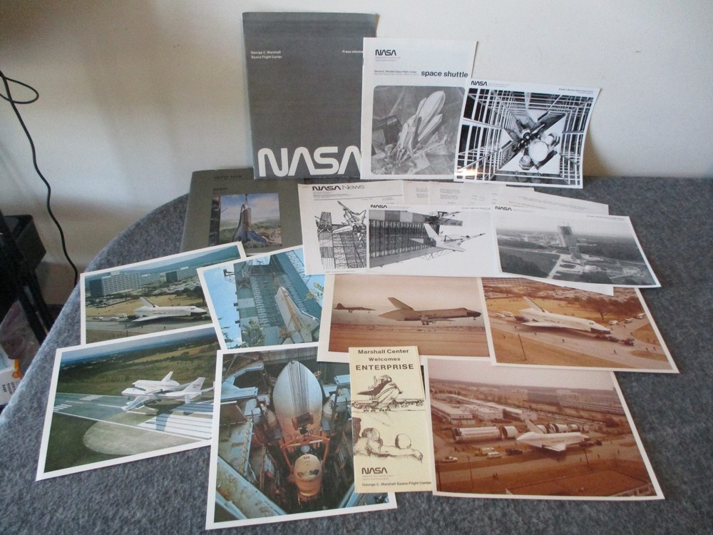 NASA MSFC SPACE SHUTTLE ORBITER VIBRATION TESTING PRESS RELEASE- 1st GEN PHOTOS+