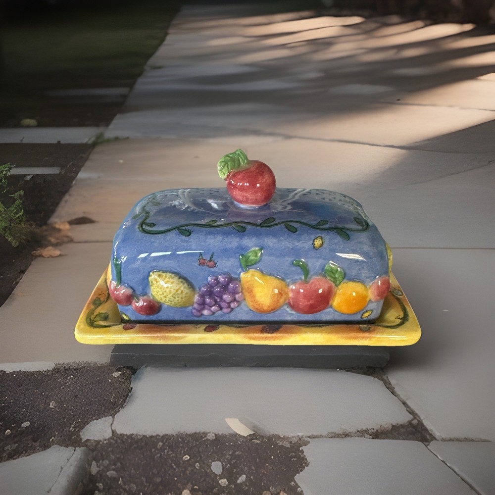 Sango Sangria Lidded Butter Dish #3075 Pattern