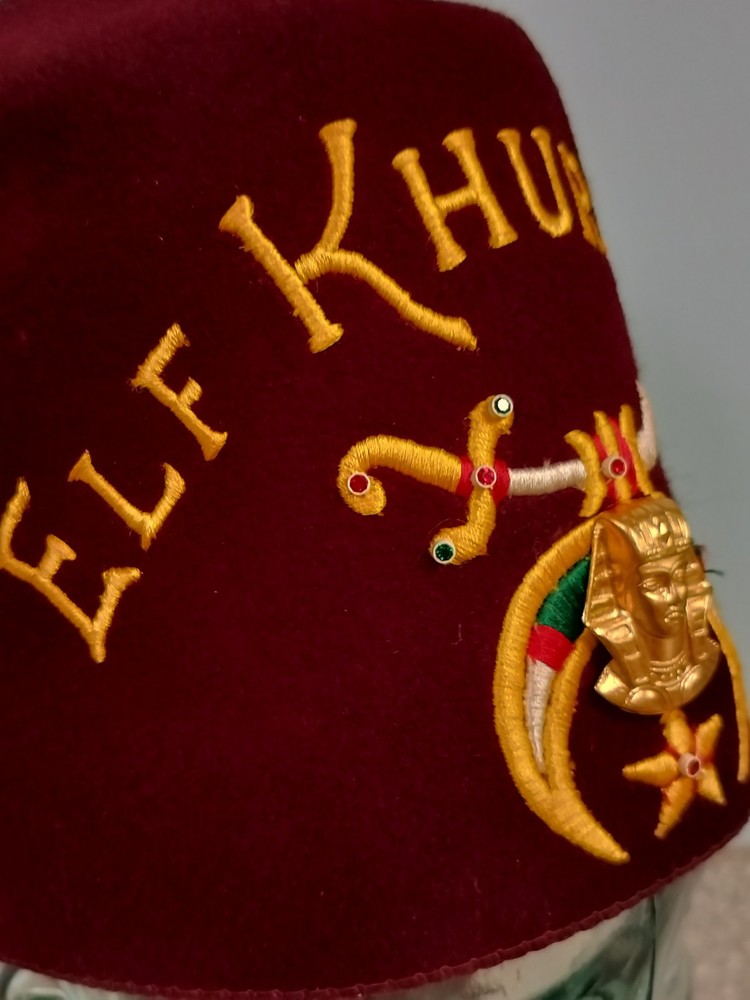 Elf Khurafeh Shriner's Masonic Fez Hat