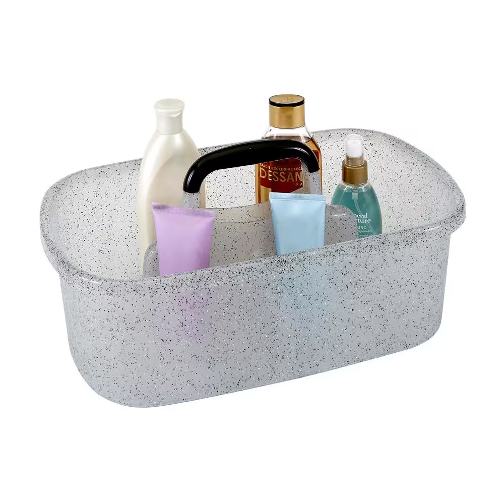 Granite Look Shower Caddy in Grey