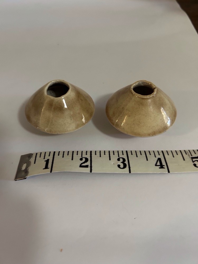 2” Diameter Vintage Ceramic Macrame Beads