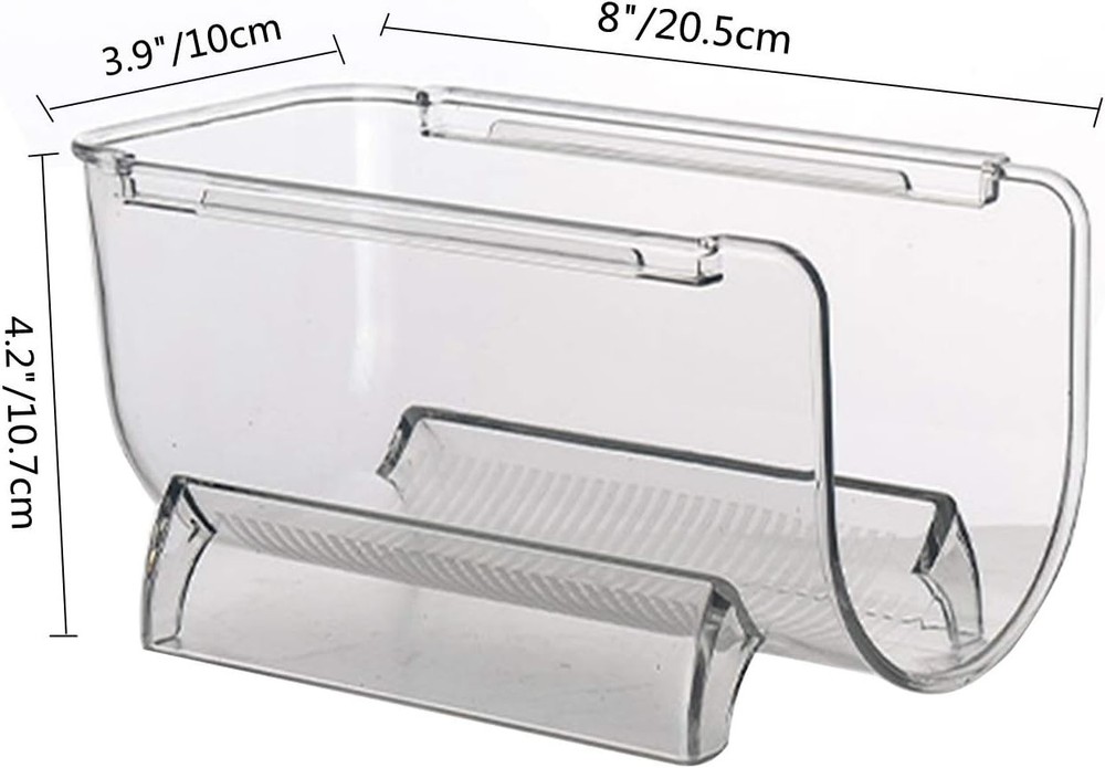 2 Pack Plastic Stackable Water Bottle and 20.5x10x10.7 centimetres, Clear
