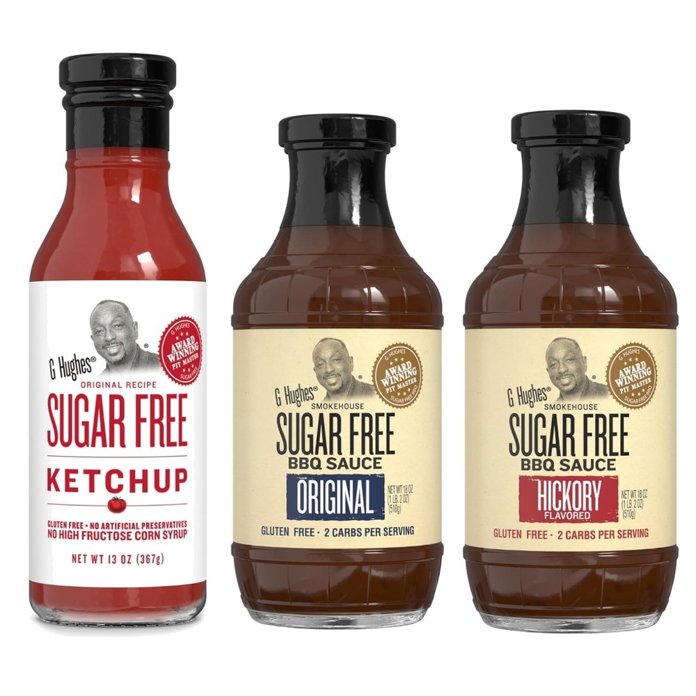 Sugar Free BBQ Sauces & Ketchup Bundle - 3 Pack