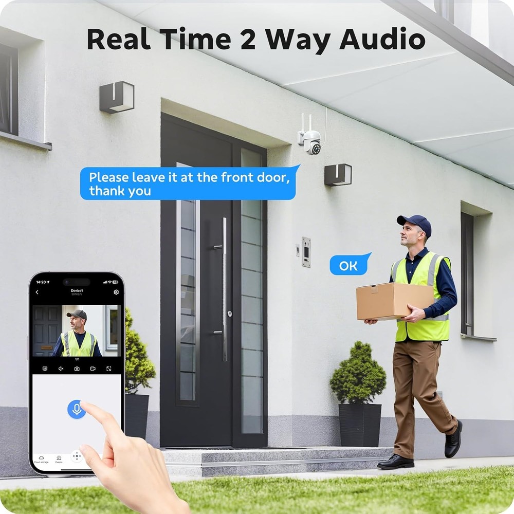 4Pcs Wireless 5G WiFi Security Camera System Smart Outdoor Night Vision 10CH NVR