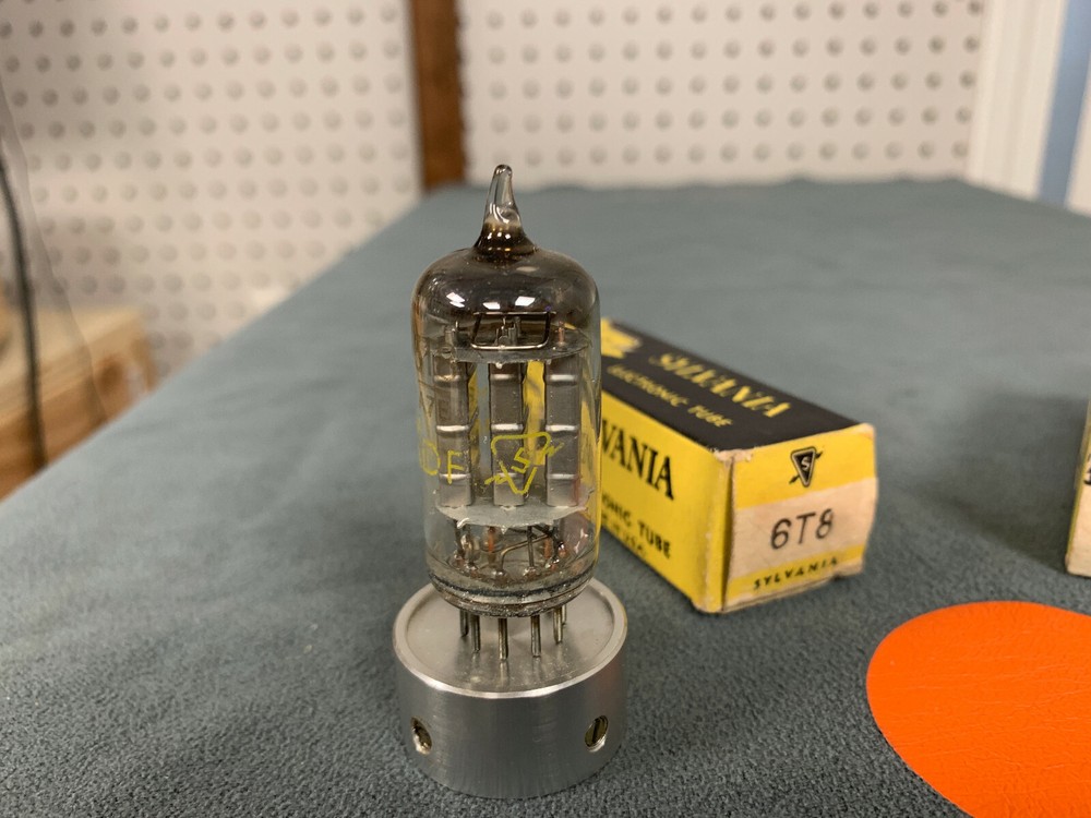 2x Sylvania 6T8 Matched Pair - Amplitrex Tested