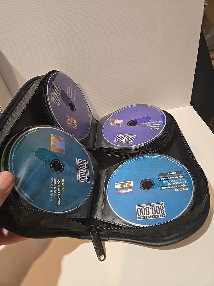 Nova Development Art Explosion 800,000 Image Library on 34 CDs.