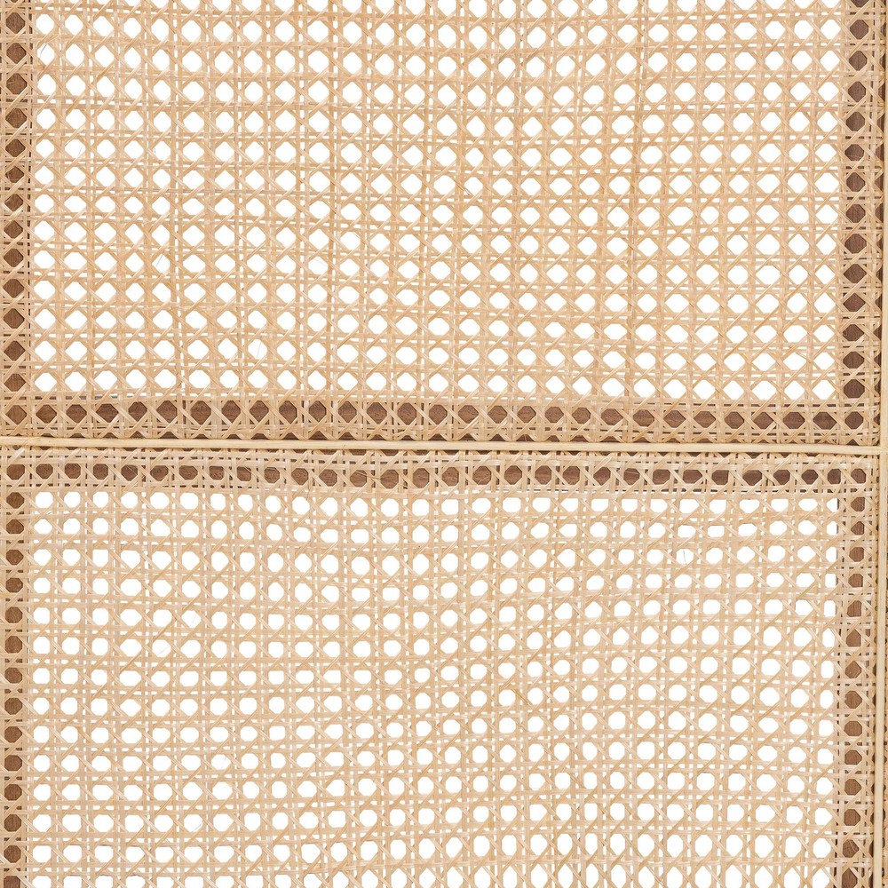 Baxton Studio Hermine Bamboo Woven Headboard Wood Backrest Panel Queen Size