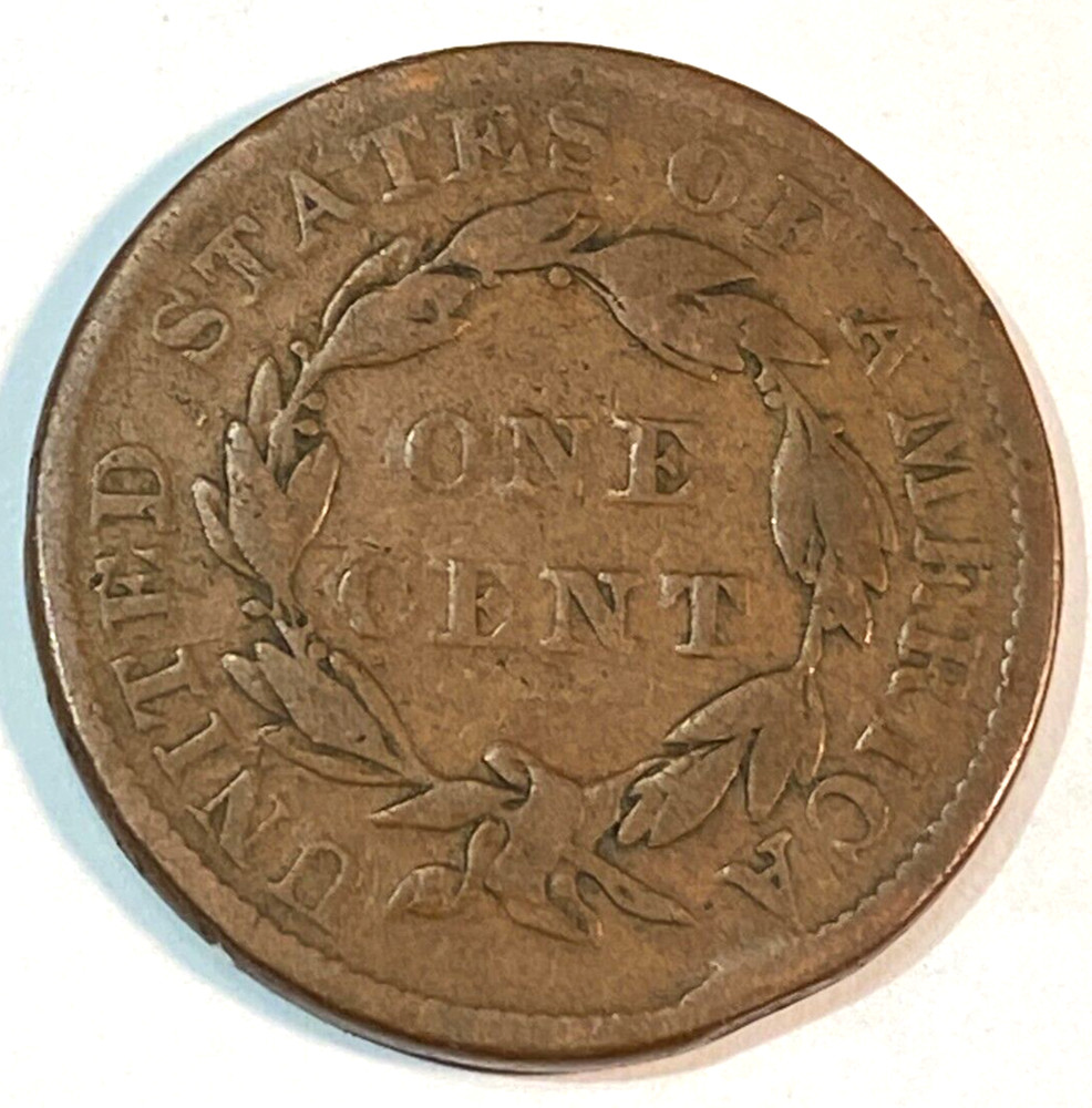 1836 Large Cent Nice Super Original Light Brown Fine CHRC