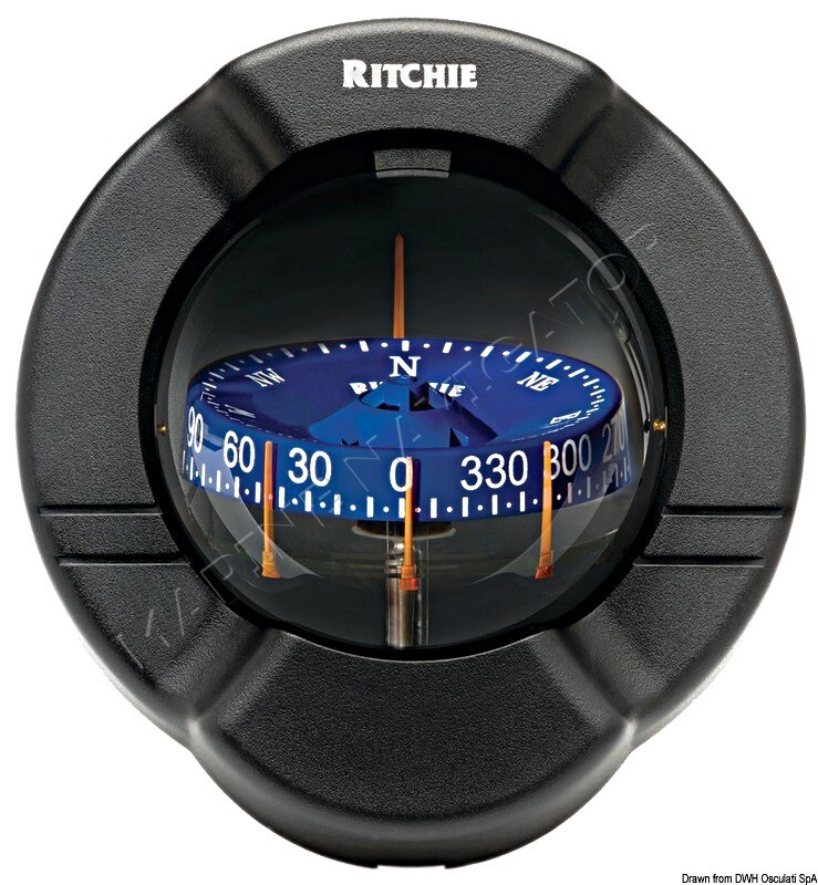 RITCHIE Venturi Sail Compass 3 Inches 3/4 Black/Blue
