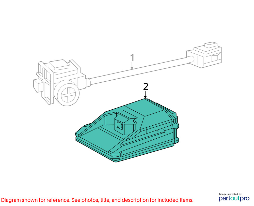 21 DODGE DURANGO FRONT VIEW WINDSHIELD MOUNTED CAMERA 68495638AC