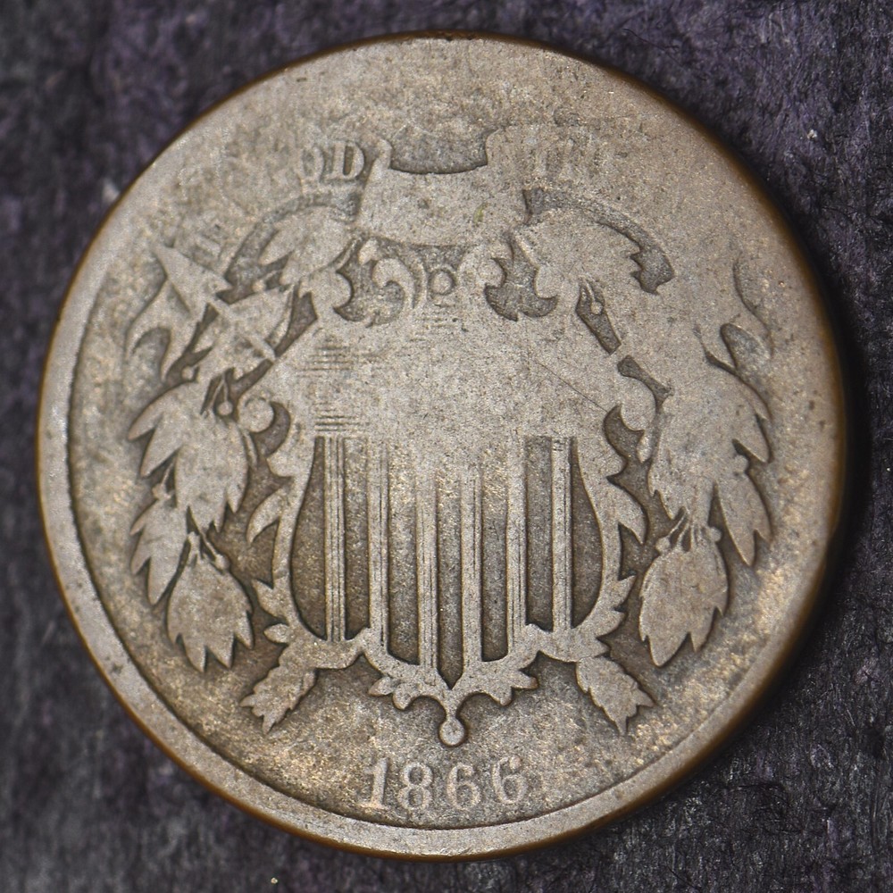1866 2C Two Cent Piece - COINGIANTS -