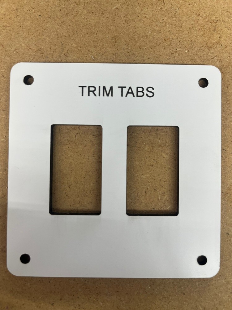 Trim Tab Switch Panel Boat Free Shipping