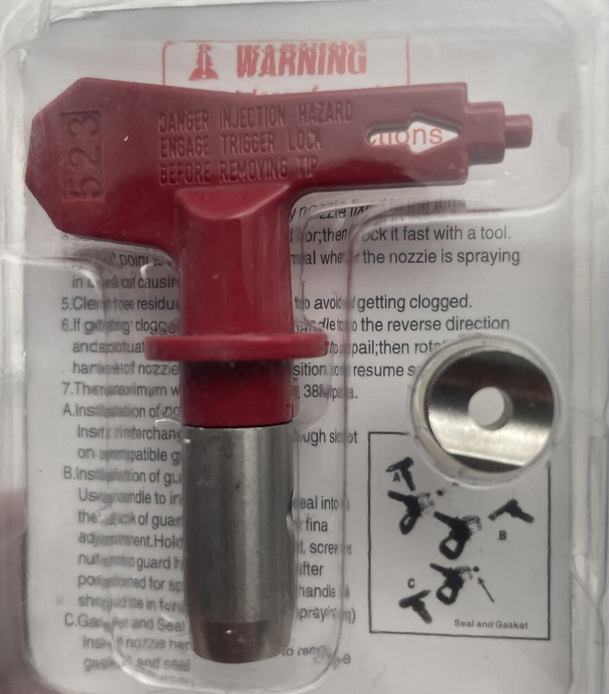 (5 pack ) dez sc-6 airless spray tip 523