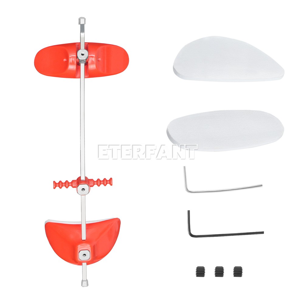 ETERFANT Dental Ortho Adjustable Forward Pull Face Headgear Single Bar Blue+Red