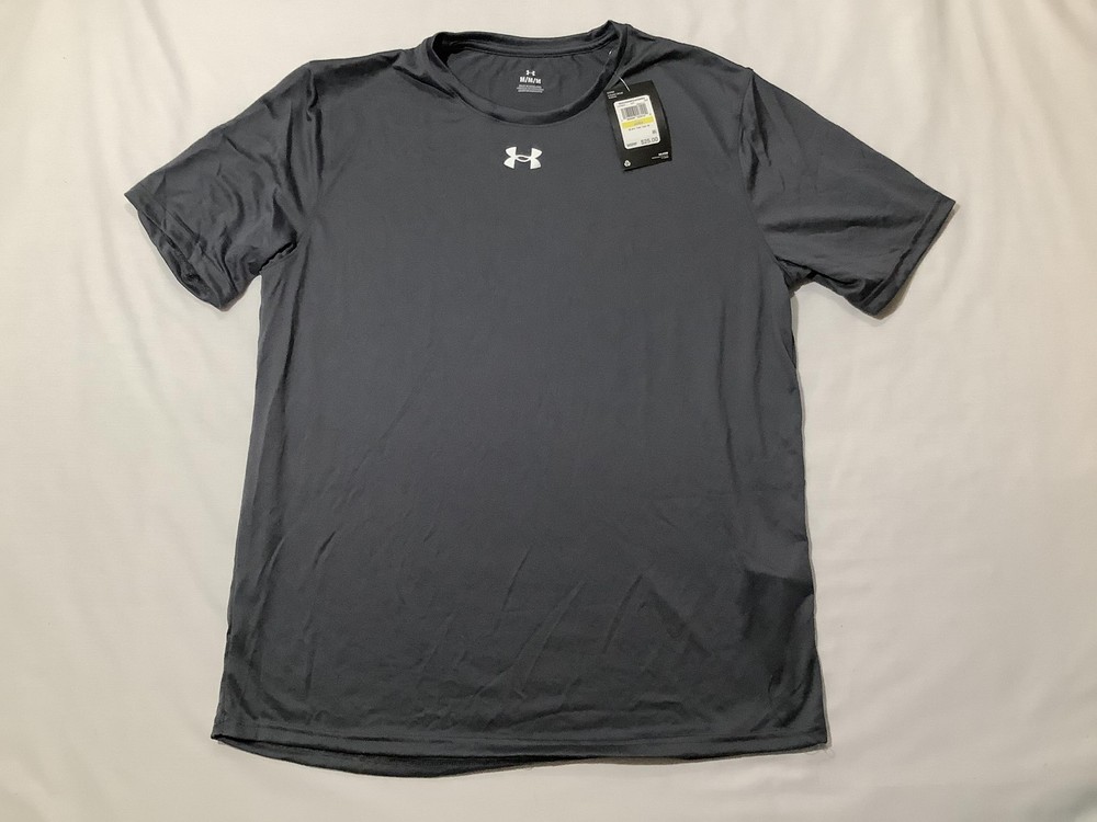 Under Armour Shirt Mens Medium Gray Team Tech Short Sleeve Athletic Training Tee