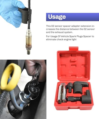 O2 Sensor Socket,Automotive Tool Oxygen Sensor Socket Set Wrench Remover Tool
