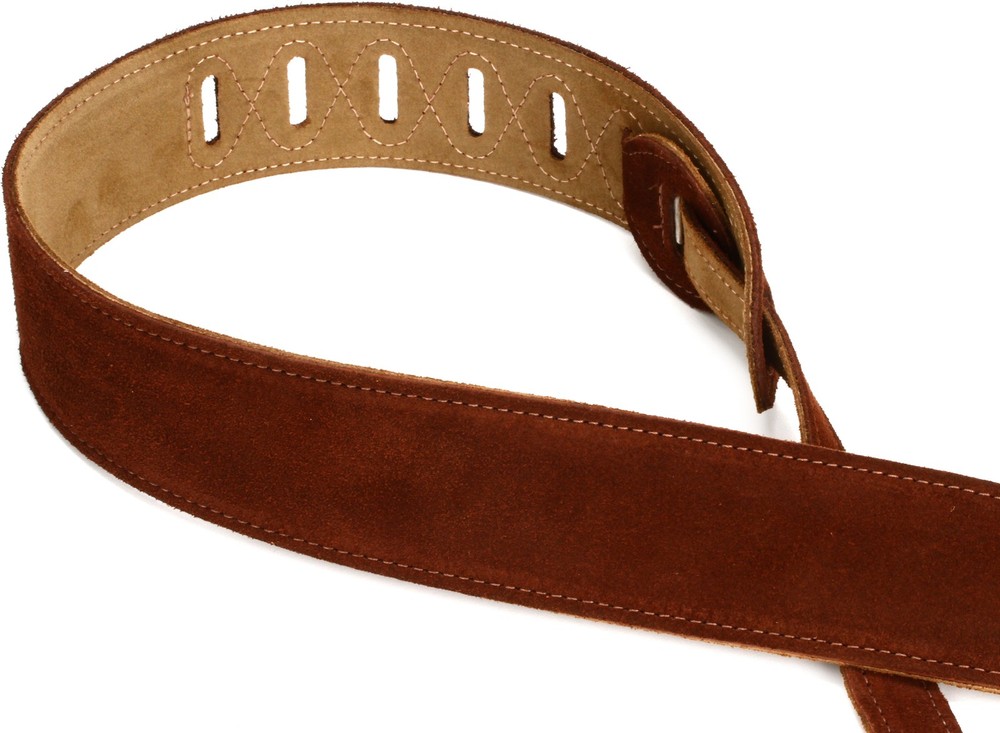 Levy's MS12 Suede Guitar Strap - Brown