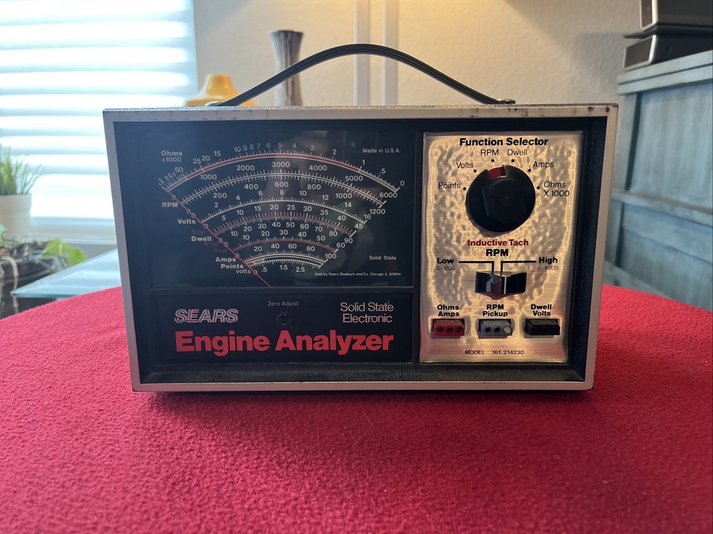 Sears Solid State Electronic Engine Analyzer Mo. 161.214230