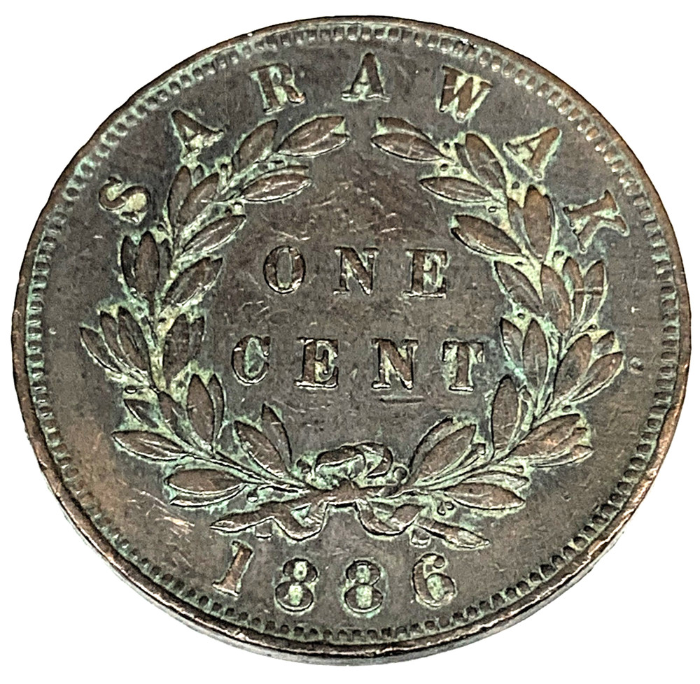 # C2703 SARAWAK COIN, ONE CENT 1886