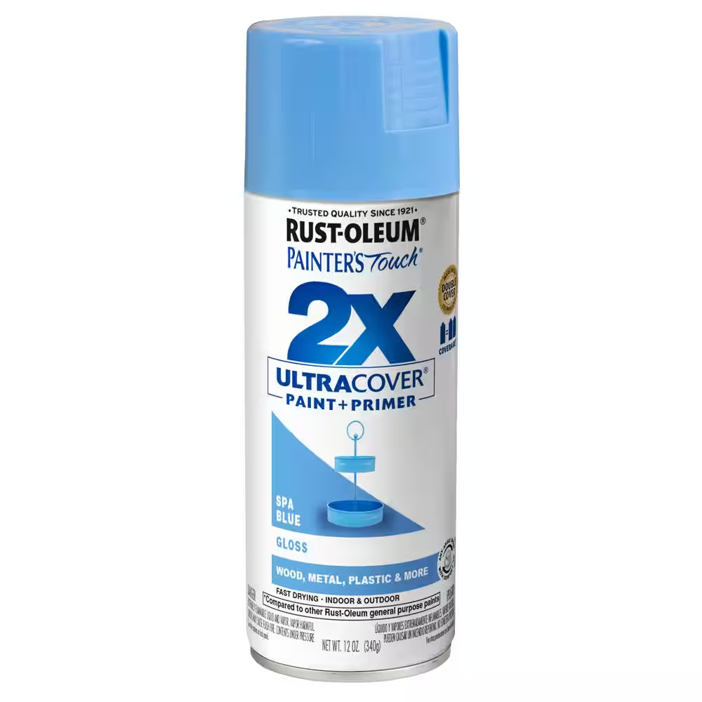 12 Oz. Gloss Spa Blue General Purpose Spray Paint (6-Pack)