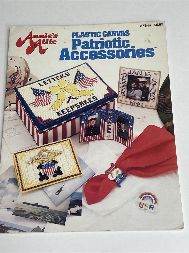 Annie's Attic Patriotic Accessories Plastic Canvas Pattern