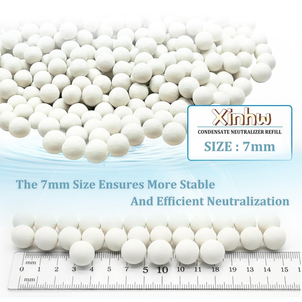 Condensate Neutralizer, 3.3 Lbs Condensate Neutralizer Refill Media Pellets 7...